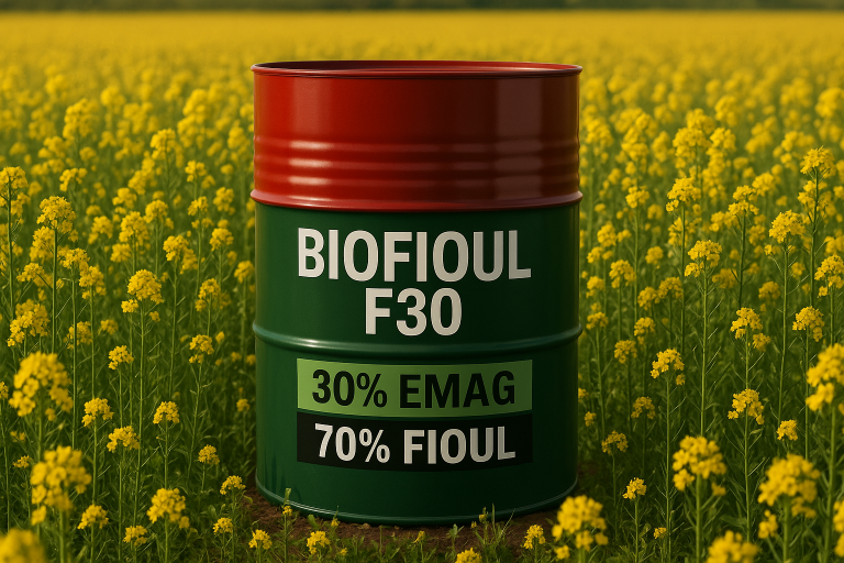 Le biofioul F30 issue de l'agriculture locale avec 30% d'énergies renouvelables.